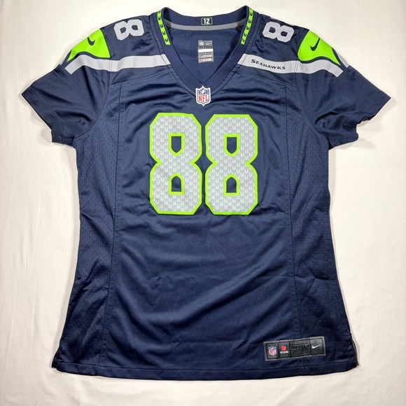 Nike Tops - Nike Seattle Seahawks Jimmy Graham Women Large Jersey Navy Blue NFL On Field